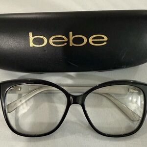 Bebe Women's Black Cat-Eye Glasses